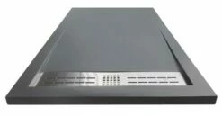 Receveur De Douche Résine De Synthèse Kori Gris Anthracite 80x120 - Elmer