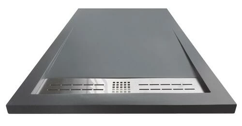 Receveur De Douche Résine De Synthèse Kori Gris Anthracite 80x120 - Elmer 3 Receveur De Douche Résine De Synthèse Kori Gris Anthracite 80x120 - Elmer