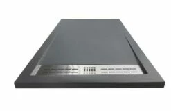 Receveur De Douche Résine De Synthèse Kori Gris Anthracite 90x160 - Elmer
