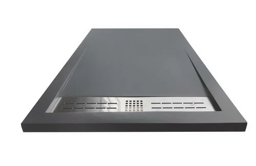 Receveur De Douche Résine De Synthèse Kori Gris Anthracite 90x160 - Elmer 3 Receveur De Douche Résine De Synthèse Kori Gris Anthracite 90x160 - Elmer