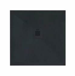 Receveur De Douche Résine De Synthèse Recea Noir 90x90 - Elmer