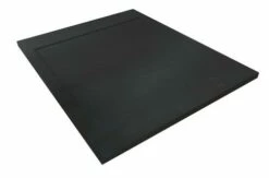 Receveur De Douche Résine De Synthèse Runa Noir 80x120 - Elmer