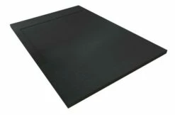 Receveur De Douche Résine De Synthèse Runa Noir 80x140 - Elmer