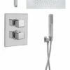 Ensemble Douche à Encastrer Thermostatique Therm Kubick P-Pro 200x200mm -Accueil Salle De Bain Vente s5106a