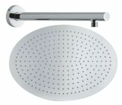 Kit Tête De Douche Mural à Encastrer Ovale L=350mm 360x230mm