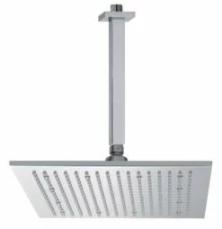 Kit Tête De Douche Mural à Suspendre Carrée L=300mm 300x300mm à LEDs