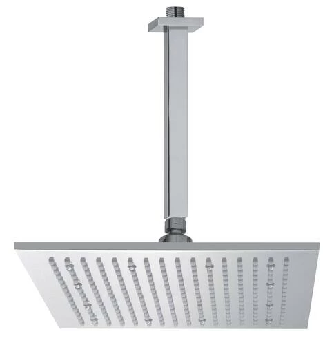 Kit Tête De Douche Mural à Suspendre Carrée L=300mm 300x300mm à LEDs 3 Kit Tête De Douche Mural à Suspendre Carrée L=300mm 300x300mm à LEDs