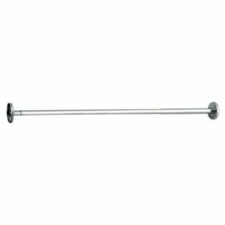 Porte-rideau Droit Extensible En Inox L=80 à 140cm Ø20mm