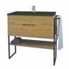 1DUS Meuble 90cm BOIS 2 1DUS Meuble 90cm BOIS -Accueil Salle De Bain Vente sSAESM1DUS90BOIa