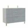 ALAN Meuble 120cm GRIS 2 ALAN Meuble 120cm GRIS -Accueil Salle De Bain Vente sSAPOMALAN12CENa