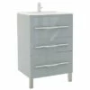 ALAN Meuble 60cm GRIS 2 ALAN Meuble 60cm GRIS -Accueil Salle De Bain Vente sSAPOMALAN60CENa
