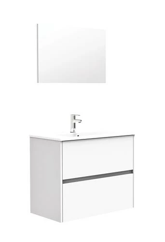 IVAN S+ Meuble 2T 80cm BLANC 3 IVAN S+ Meuble 2T 80cm BLANC