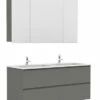 MAX Meuble 120cm GRIS BRILLANT -Accueil Salle De Bain Vente sSAPOMMAX120CBANTa