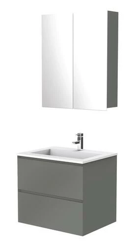 MAX Meuble 60cm GRIS BRILLANT 3 MAX Meuble 60cm GRIS BRILLANT