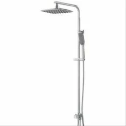 Ensemble Douche Quad Laiton Chromé Complet Avec Tête De Douche Et Douchette