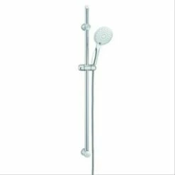 Ensemble Douche Style Chromé L=650mm, Barre Ø25mm, 5 Jets