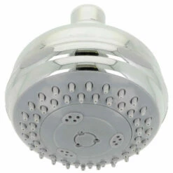 Tête De Douche Sunshine Ø95mm, Plastique Chromé, Articulée 4 Jets